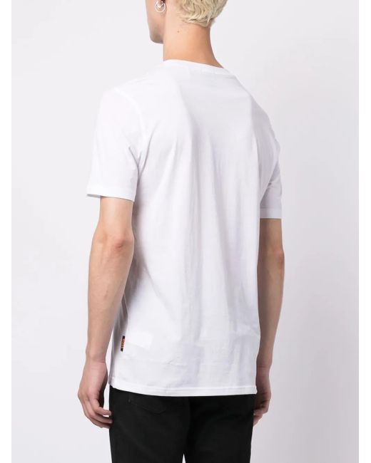 メンズ Boss ロゴ Tシャツ Blue