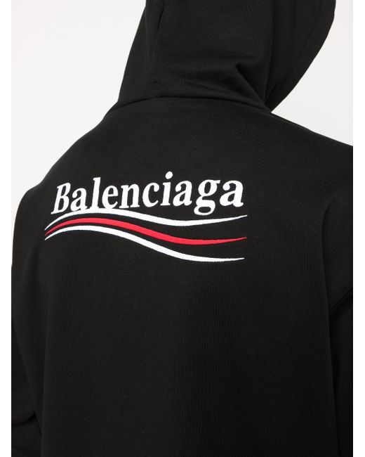 Balenciaga Black Political Campaign Hoodie for men