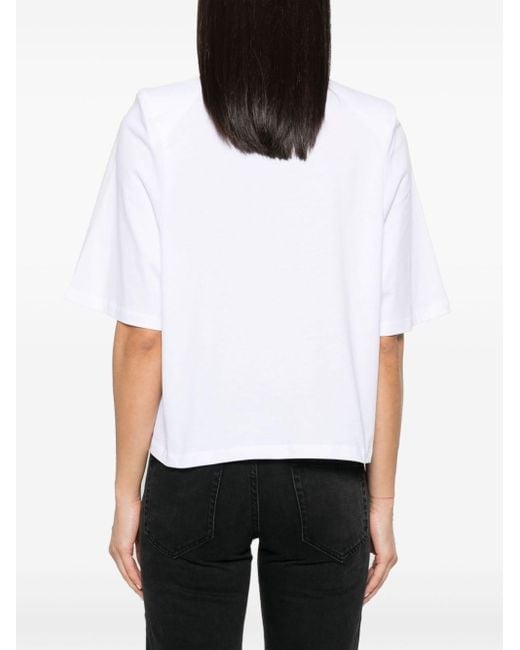 Isabel Marant White Ben T-Shirt aus Bio-Baumwolle