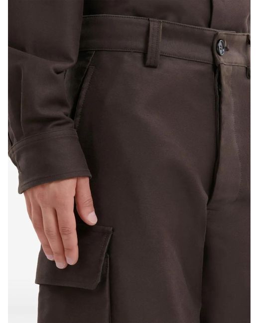 Marni Blue Cotton Cargo Pants for men