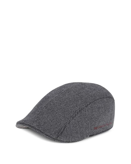 Gorro de lana a rayas Brunello Cucinelli de hombre de color Gray