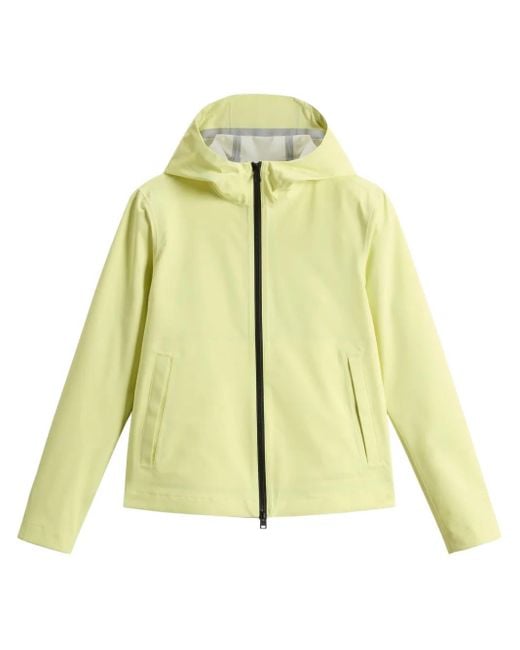 Woolrich Yellow Zip-Up Bomber Jacket