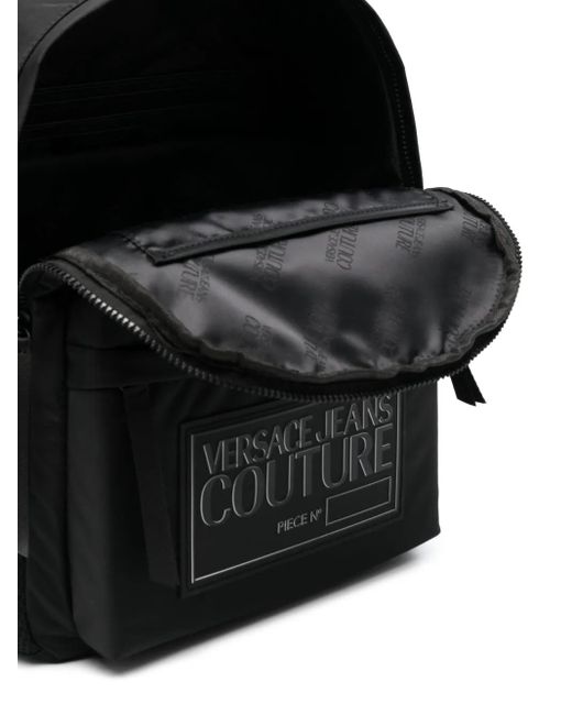メンズ Versace Jeans Couture ロゴパッチ バックパック Black