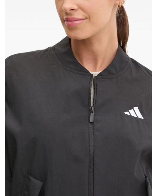 Adidas Gray Stripe Logo Jacket