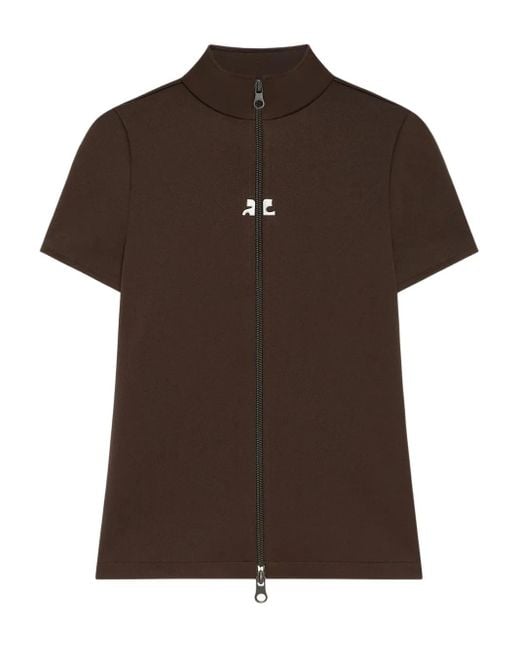 Courreges ショートスリーブ トップ Brown