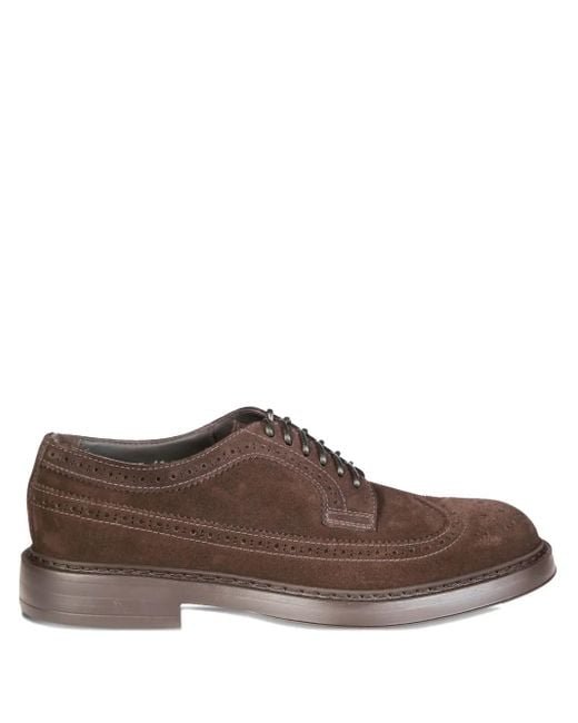 Derby Coda Di Rondine di Doucal's in Brown da Uomo