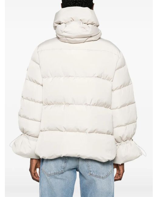 SERGIO MORETTI FIRENZE White Quilted Hooded Jacket