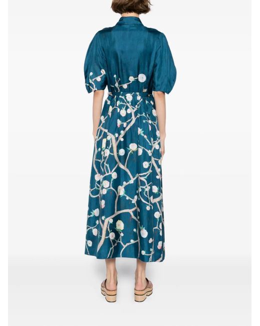 Gabriela Hearst Maude シャツドレス Blue