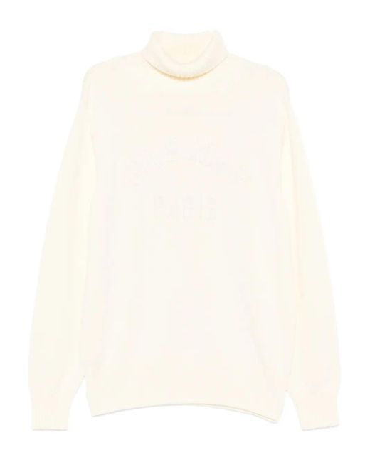 Pull Paris À Col Roulé Givenchy pour homme en coloris White