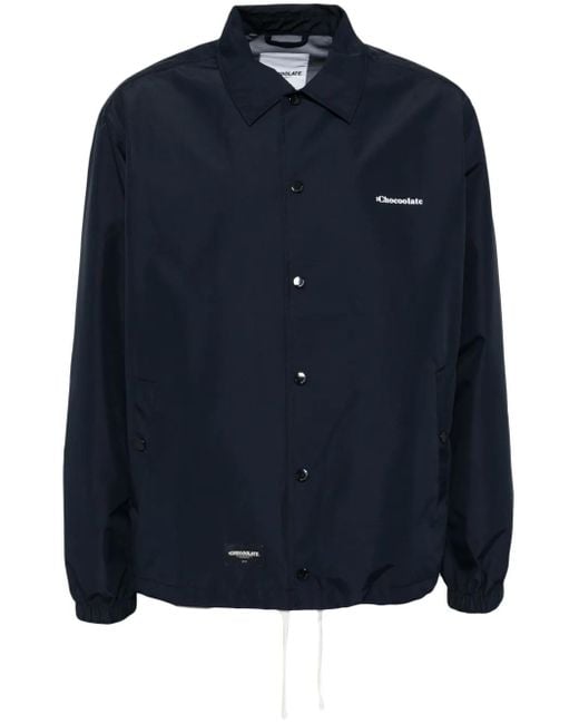 Chocoolate Blue Logo Jacket for men
