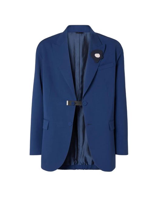 Fendi Blue Gabardine Blazer for men