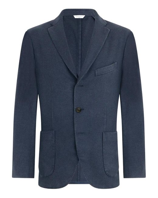 Boglioli Blue Pocket Button K-Jacket for men