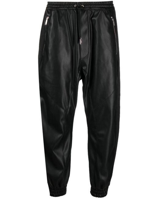 Pantalones de chándal con franja del logo DSquared² de hombre de color Black