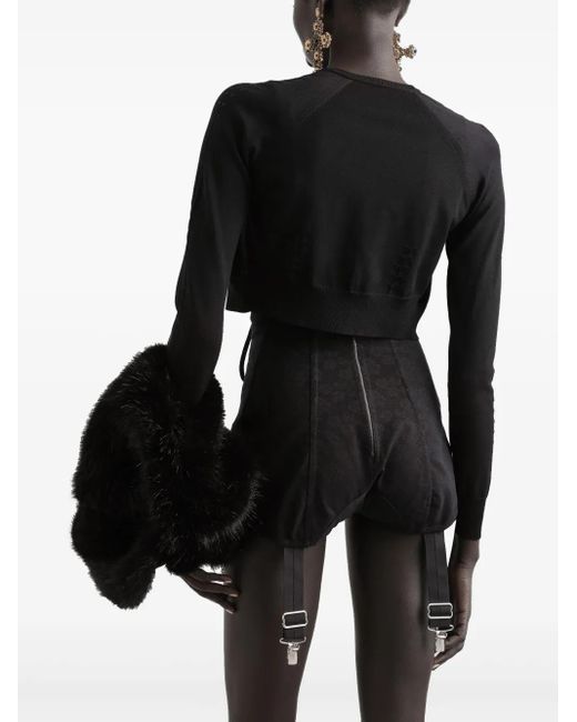 Dolce & Gabbana Geribbeld Vest in het Black