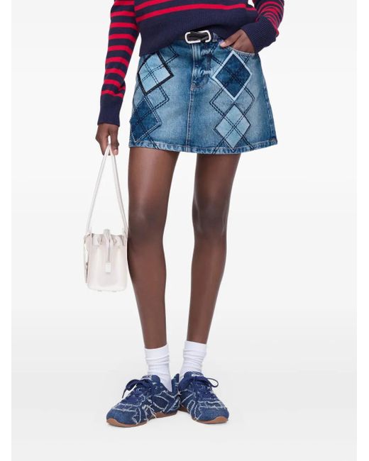 Jupe En Jean À Design Patchwork Marc Jacobs en coloris Blue