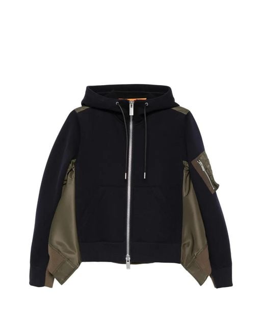 Sacai Black Zip-Up Jacket
