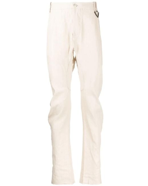 Masnada Multicolor Pinstripe Slim-Cut Chinos for men