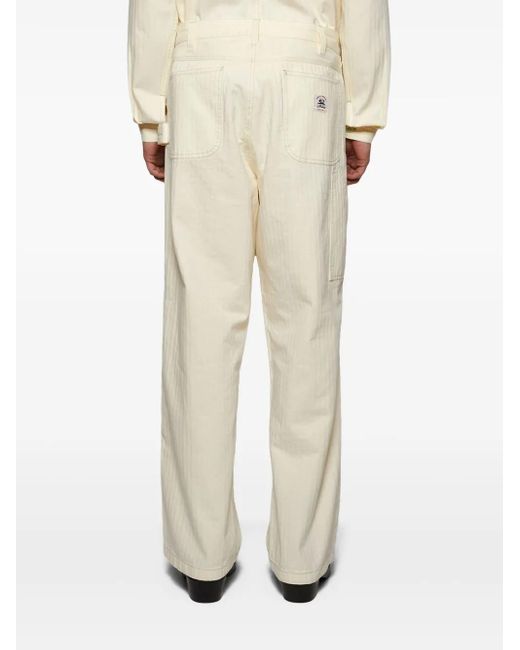 Pantaloni Con Applicazione Logo di Bode in Natural da Uomo