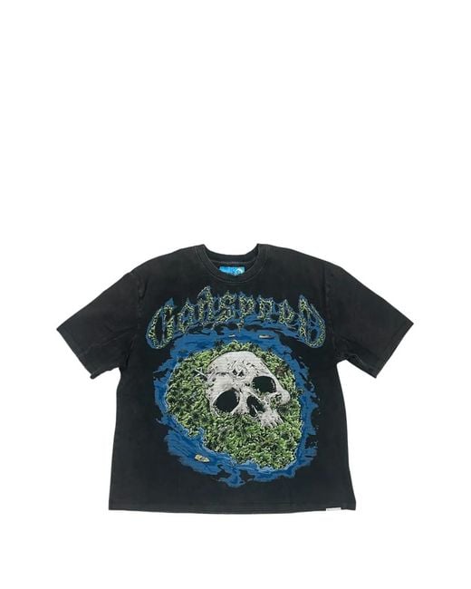 Godspeed Blue Skull Island 2 Graphic-Print T-Shirt for men