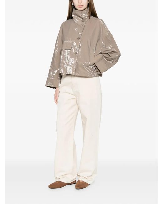 DUNO Natural Button Flap-Pocket Jacket