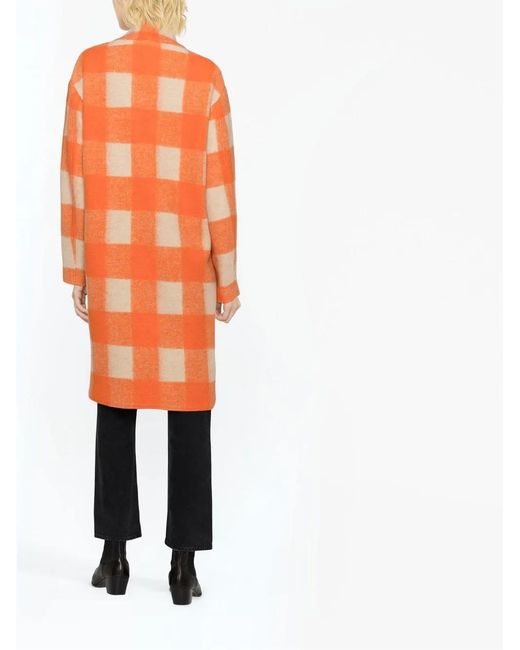 Isabel Marant Orange Mini Front Button Closure Jacket