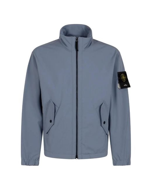 Chaqueta Con Cremallera Stone Island de hombre de color Blue