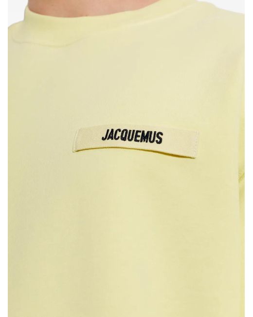 Jacquemus Yellow Logo-Patch Sweater for men