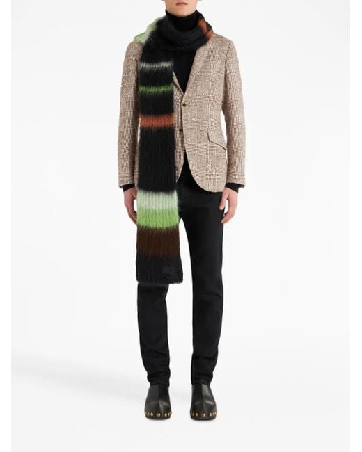 Etro Brown Plaid-Check Pattern Blazer for men