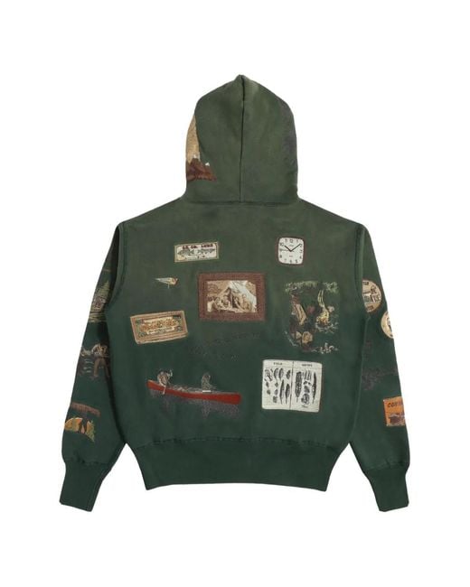 Samuel Zelig Green Trail Hoodie for men