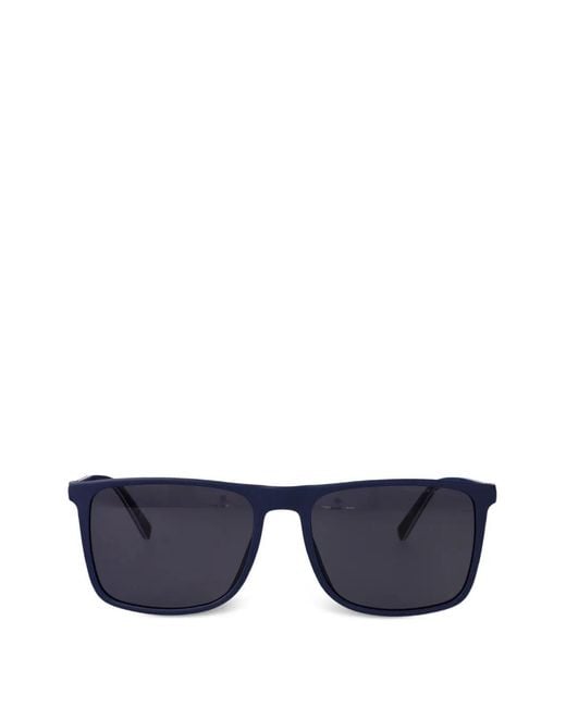 Tommy Hilfiger Blue Rectangle Frame Sunglasses for men