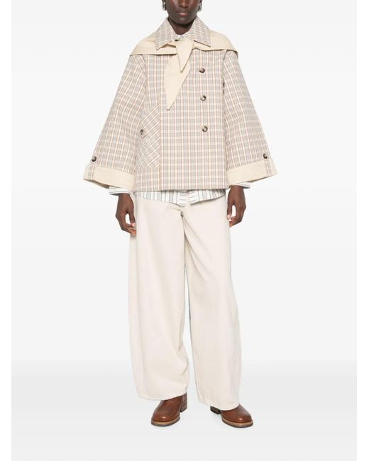 Damson Madder Natural Jerry Reversible Checked Jacket