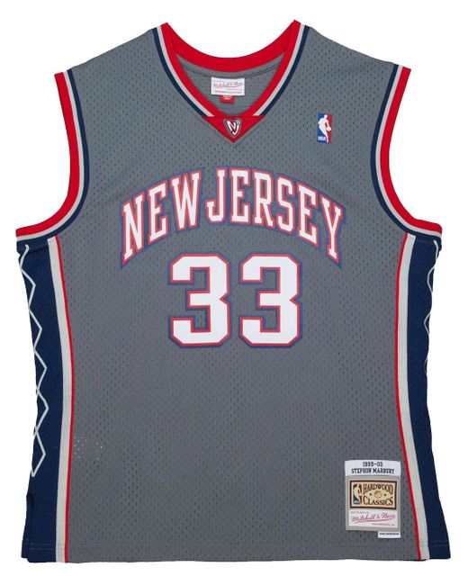 Mitchell & Ness Blue Nba Alternate "Nets 1999 Stephon Marbury" Jersey for men