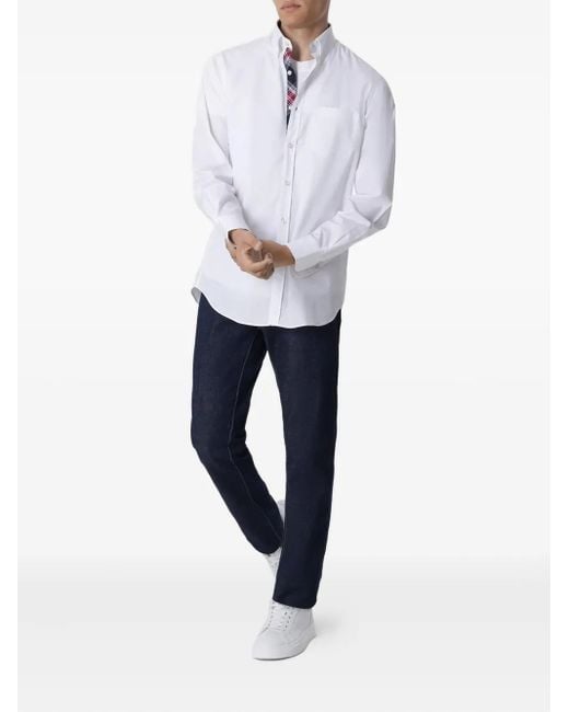Paul & Shark White Patch-Pocket Cotton Shirt for men