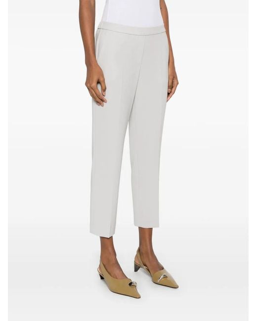 Theory White Treeca Pull-On Trousers