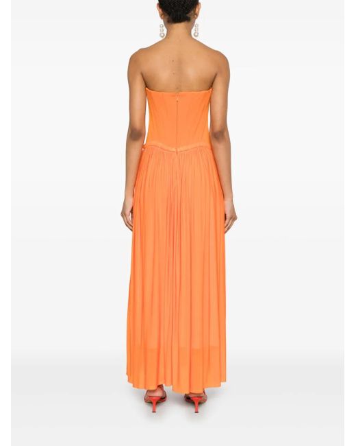Jonathan Simkhai Orange Adalys Maxi Dress