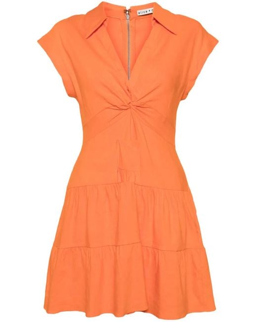 Alice + Olivia Orange Robe Mila