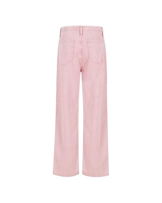 Rag & Bone Pink Phoebe Drawstring-Fastening Jeans