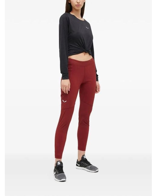 Salewa Red Patch-Pocket Leggings