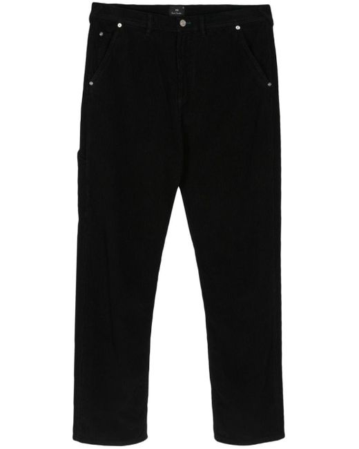 PS by Paul Smith Black Straight-leg Corduroy Trousers for men
