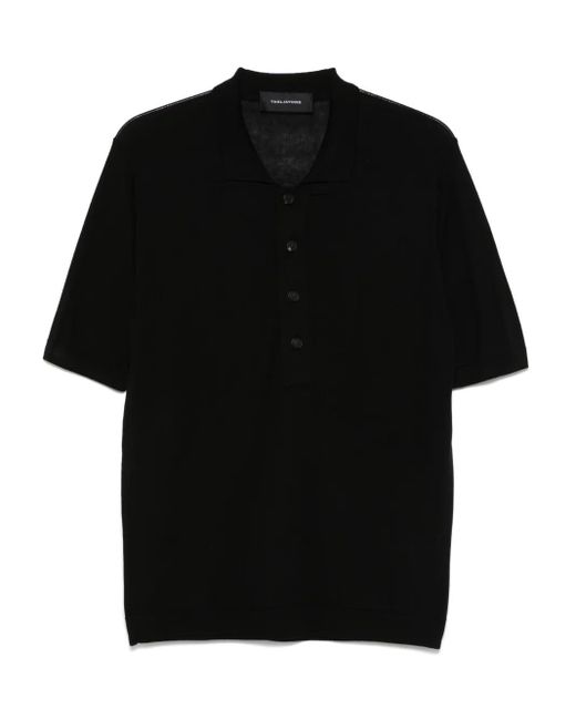 Tagliatore Black Wiley Polo Shirt for men