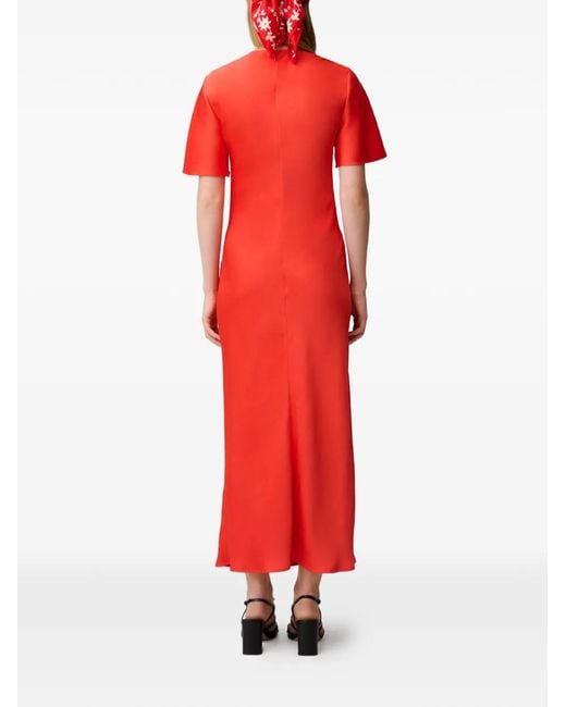 Claudie Pierlot カットアウト フレアドレス Red