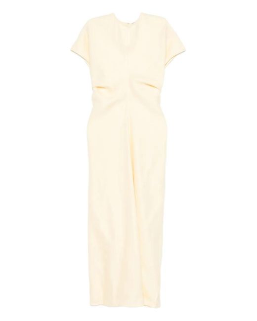 Totême White Slouch-Waist Maxi Dress
