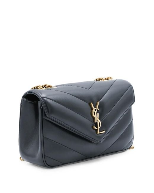 Saint Laurent Black Loulou Quilted Leather Shoulder Bag