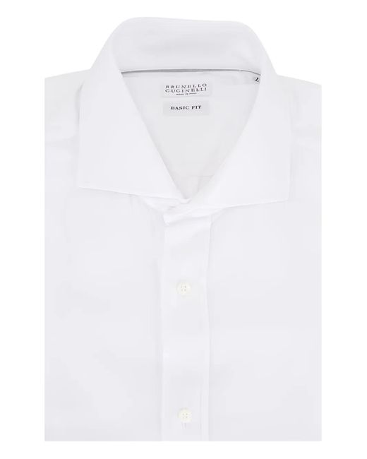 メンズ Brunello Cucinelli ボタン フランネルシャツ White