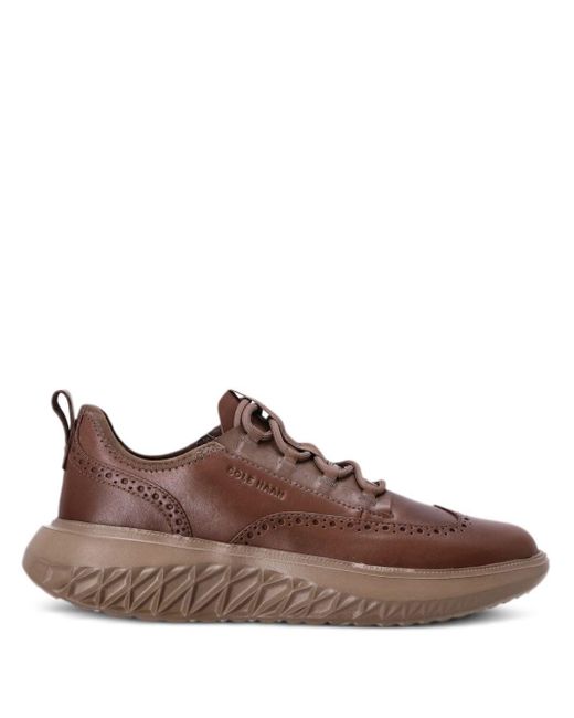 Cole Haan Brown Zerogrande Leather Sneakers for men