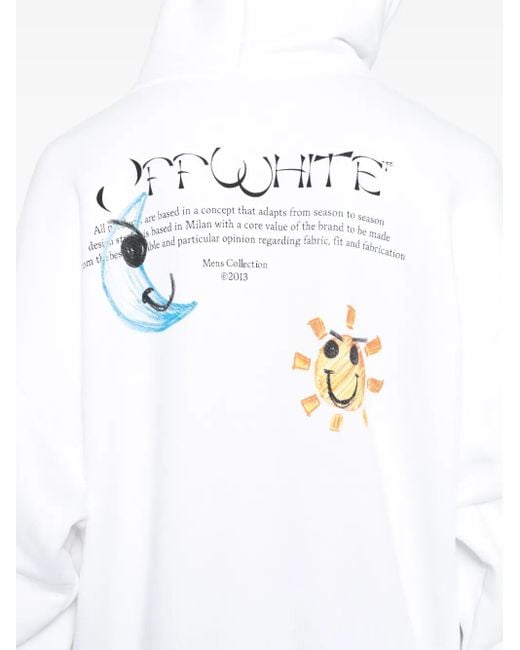 メンズ Off-White c/o Virgil Abloh ロゴ パーカー White