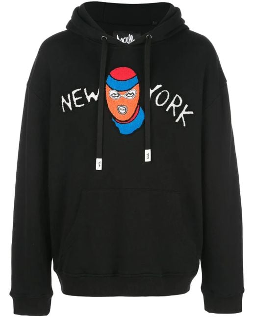 Haculla Black New York Robber Hoodie for men