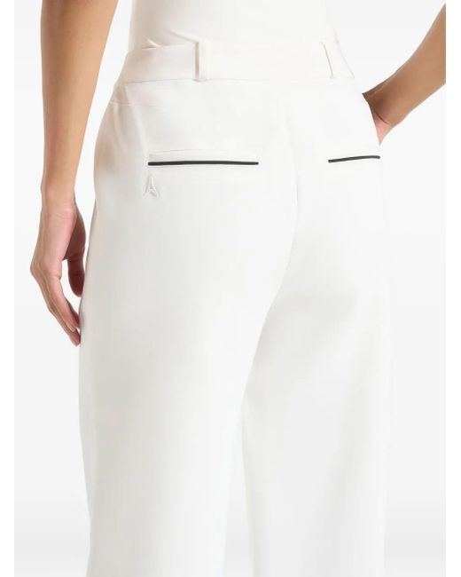 Manière De Voir White Mina Piped Trousers