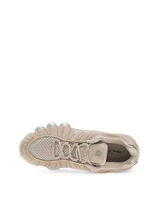 Nike White Shox Tl Lace-Up Sneakers