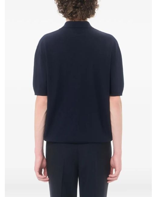 Valentino Garavani Blue Vlogo Signature Polo Shirt for men